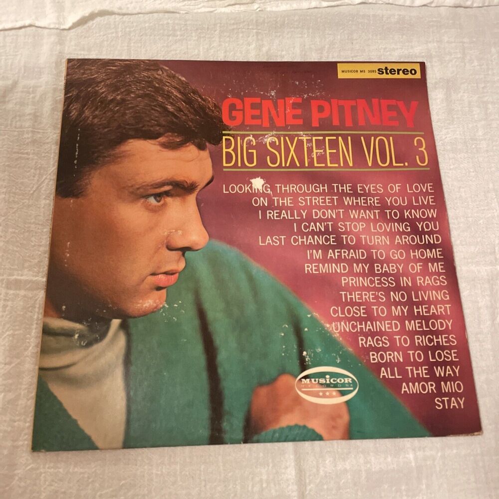 Gene Pitney Big Sixteen Vol. 3 1966 Musicor 33RPM